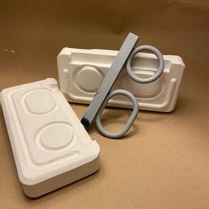 2-in-1 Oval & Round Mug Handle Plaster Mold: Ceramic Slip Casting