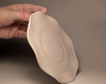Wavy Plate Plaster Mold: Ceramic Slip Casting, Pottery Tool