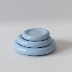 Bubble Plate Plaster Mold for Slip Casting, Puffy Ceramic Dish, 3 Sizes or Set
