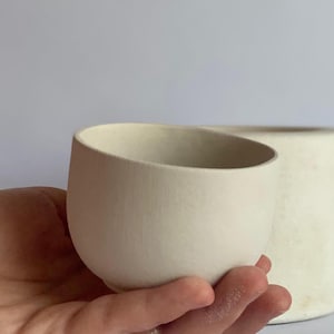 Plaster Cup Mold for Slip Casting – 6cm Tall Ceramic Tea Cup Mold – Round Bottom Form – Pottery Studio Mold