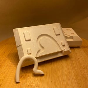 Heart Handle Plaster Mold: Ceramic Mug Slip Casting, 7cm Pottery