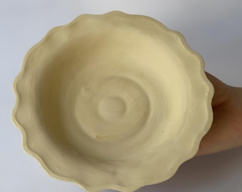 Floral Plate Plaster Mold: Ceramic Slip Casting Bowl Mold