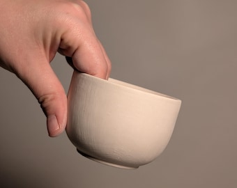 Plaster Cup Mold for Slip Casting: Round Bottom Tea Cup, 6cm