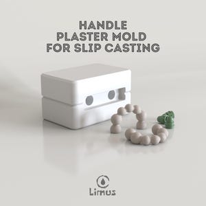 Moule en plâtre avec poignée de tasse à bulles : style baroque, moulage sous pression à 1 empreinte