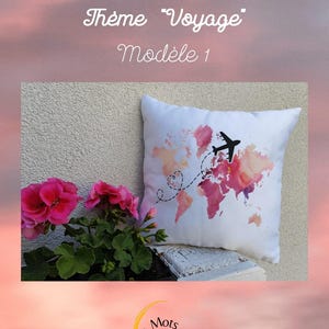 Coussin Voyage Monde