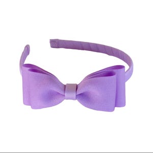 Toddler Girl Purple Bow Headband, Spring Easter Hair Accessories image 4