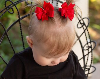 Little Girl Hair Accessories - Large Red Bow – Little English