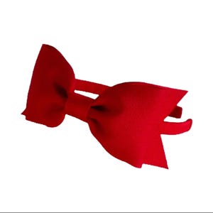 Big Red Christmas Bow Headband for Girls, Red Headbands and Bows, Toddler Snow White Red Hair Band, Holiday Hair Bows