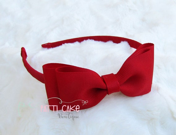Red Headband Toddler Red Hard Headband For Girls School Etsy Red Headband Toddler Red Hard Headband For Girls School Etsy
