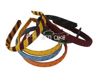 Ribbon Braided School Headband, Choose School Colors, Women and Toddler Girl sizes