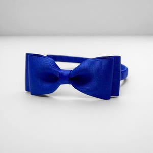 Royal Blue 4th of July Hair Bow Headband: Patriotic Girls&#39; Accessory