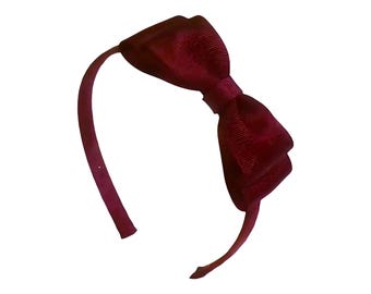 Red Bow Headband Triple Bow Girls Hair Accessory - Etsy display picture 3