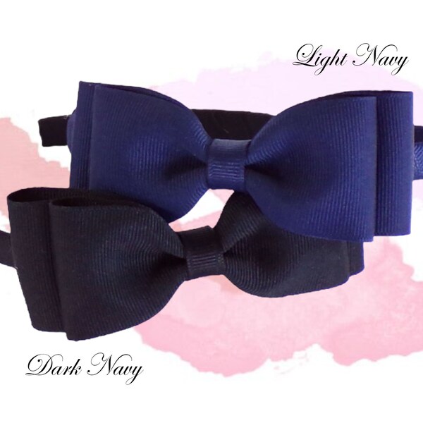Navy School Headband Etsy