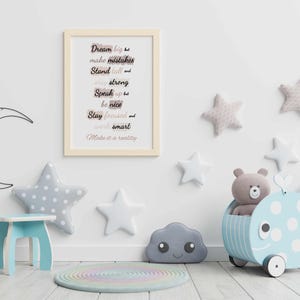 Stampa di citazioni sulla consapevolezza, poster di affermazioni quotidiane / Citazioni ispiratrici sull'amore per se stessi, decorazione da parete sulla positività / Regalo per cassetta postale sulla salute mentale