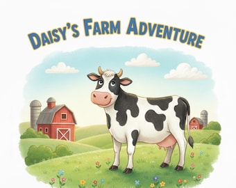 L'aventure à la ferme de Daisy | de contes pour enfants imprimable | histoire amusante de ferme de vaches pour enfants | Livre numérique à télécharger au format PDF