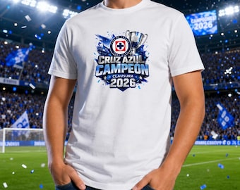 Cruz Azul Adult Soccer T-Shirt Cruz Azul Campeon