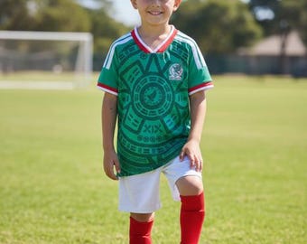 Mexico 2026 Kids Soccer Set. Uniforme para niño de la Selección de México
