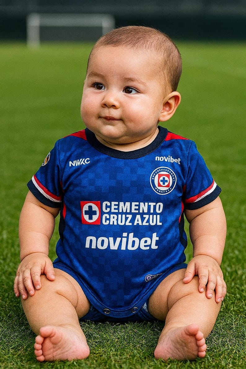 Cruz Azul Baby Bodysuit 25-26 - Liga MX Soccer Jersey image 1