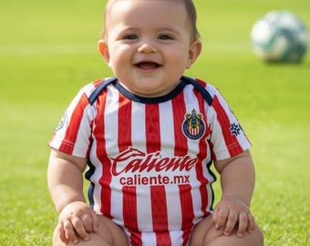 Chivas Custom Baby Jumpsuit - Pañalero de Bebé Chivas Liga MX 2026-2027
