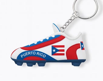 Mini Soccer Team Shoe Cleats Keychain