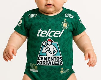 Club León Custom Baby Jumpsuit - Pañalero de Bebé Liga MX Club León