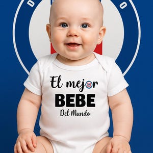 El Mejor Bebe del Mundo - Cruz Azul -Personalized Baby Bodysuit –