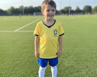 Brasil 2026 Fan Kids Soccer Set (Jersey & Short)
