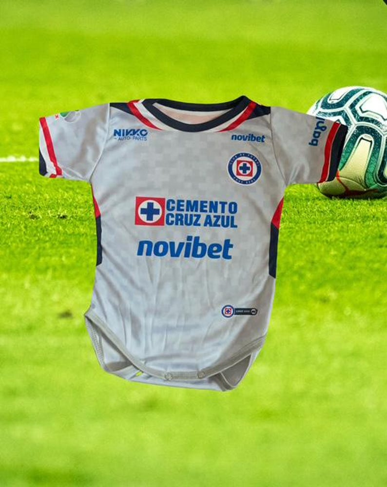 Cruz Azul Baby Bodysuit 25-26 - Liga MX Soccer Jersey Away