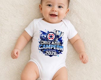 Custom Baby Jumpsuit - Cruz Azul - CAMPEON Clausura 2026