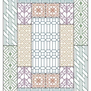 Blackwork Rug Sampler