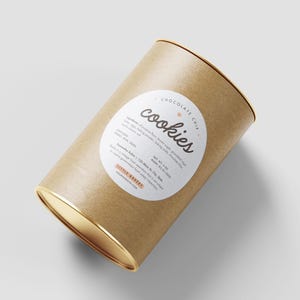 Cottage Food Label Template – Printable, Editable Ingredients Label for Home Bakery – Modern Packaging Sticker – Canva Template [AMI CL-F]