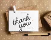 Modern Thank You Card Template: Printable Business Packaging Insert for Order (Canva) [AMI TY-D]