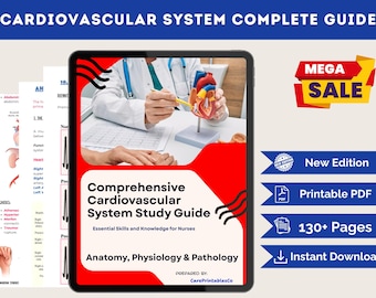 Cardiovascular System Study Guide PDF | Cardiac Disorders Notes for NCLEX, Med-Surg & RN Nursing