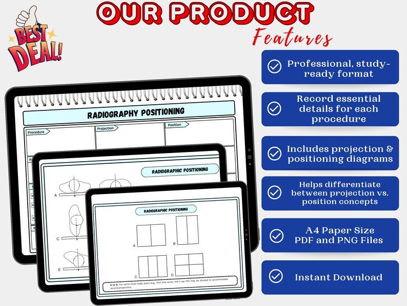 Radiography Notes.pdf Radiography Positioning Notes Template PDF | Multi-projection Visual ...