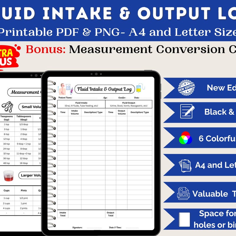 Nursing Intake and Output Sheet - Etsy