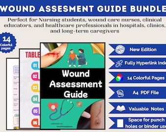 Nursing Wound Assessment PDF | Pressure Injury Staging & Tools | Printable Wound Care Reference