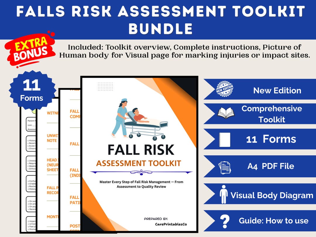 Nursing Fall Risk Assessment Kit PDF | SBAR, Incident & Head Injury ...