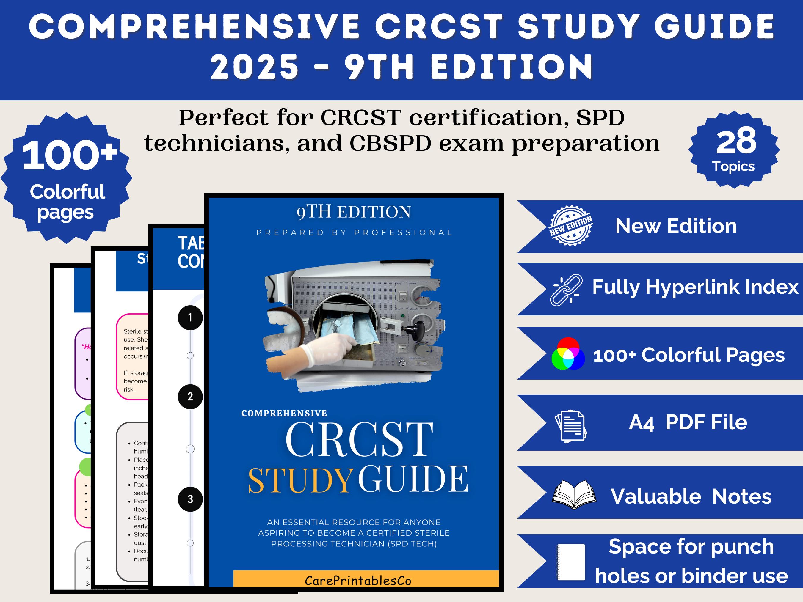 UCS アンダーグラウンド コピーライティング セミナー テキスト&CDセット CRCST 2025 Study Guide Pdf | SPD Technician Exam Prep | CBSPD