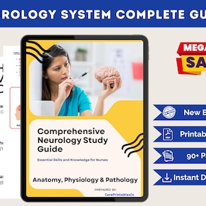 Studiegids Neurologie Verpleegkunde pdf | Zenuwstelsel Anatomie, fysiologie en aandoeningen Opmerkingen voor NCLEX, Med-Surg, RN en PN | Direct downloaden