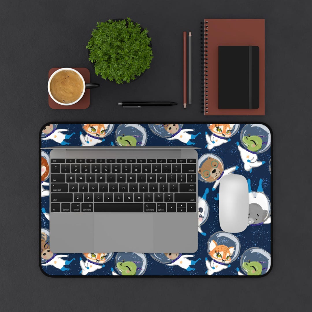 Animal Astronaut Desk Mat: Fun, Geeky Workspace Decor - Etsy