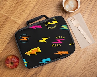 Borsa termica per il pranzo Electric Vibes: divertente borsa per la scuola e il lavoro