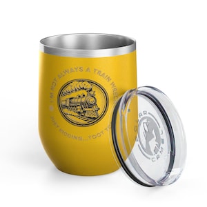 Funny Wine Tumbler: Stainless Steel, &#39;Train Wreck&#39; Design