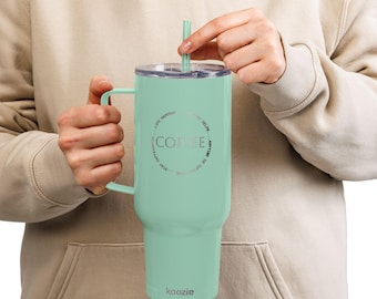 Engraved Insulated Tumbler: 40oz Travel Mug, Eco-Friendly Drinkware