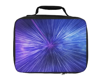 Bolsa térmica para almuerzo galáctica: temática espacial cósmica para niños y adultos