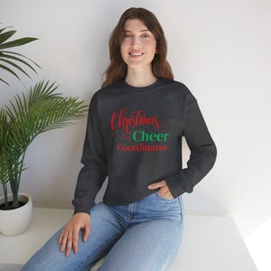 Weihnachtsbeifall-Koordinater-Sweatshirt - Unisex-Urlaub, Rundhalsausschnitt, gemütliches Geschenk, Winterkleidung, festliche Kleidung, saisonaler Pullover