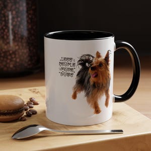 Dog Lover Coffee Mug - Less People More Dogs, Pet Gift, Dog Mom Mug, Cute Pet Lover Gift, Coffee Cup for Dog Owners