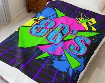 Retro 80's Samtdecke: Kuscheliger Überwurf, Wohndekor