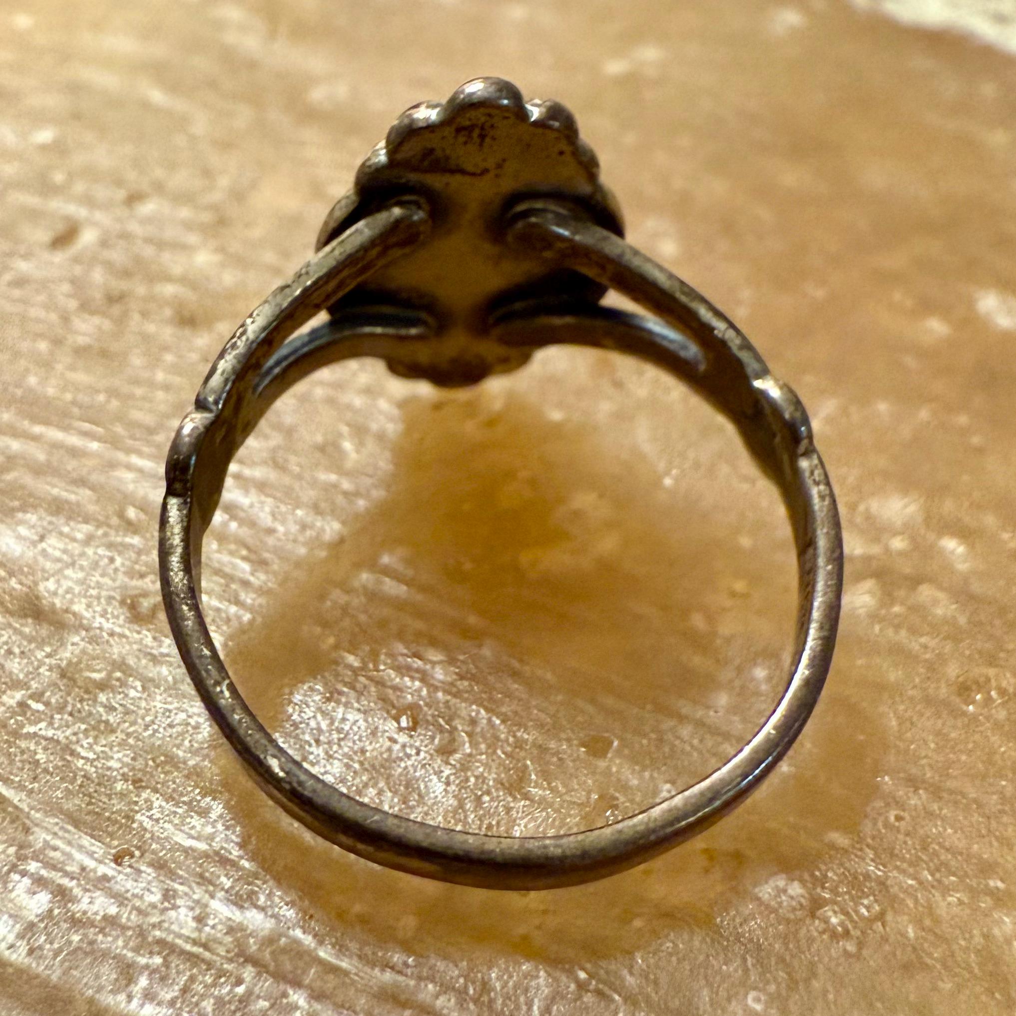 Vintage Bell Trading Post Turquoise Ring – Sterling Silver – Size