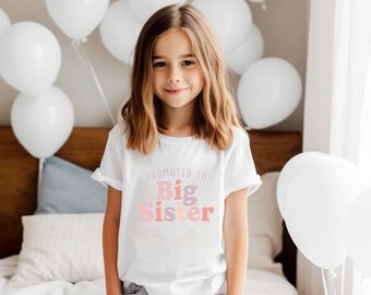 Große Schwester zu sein, große Schwester Ankündigung, große Schwester Shirt, Schwangerschaft enthüllen Shirt, große Schwester Shirt, Mädchen Lil Schwester Outfit, große Schwester Geschenk