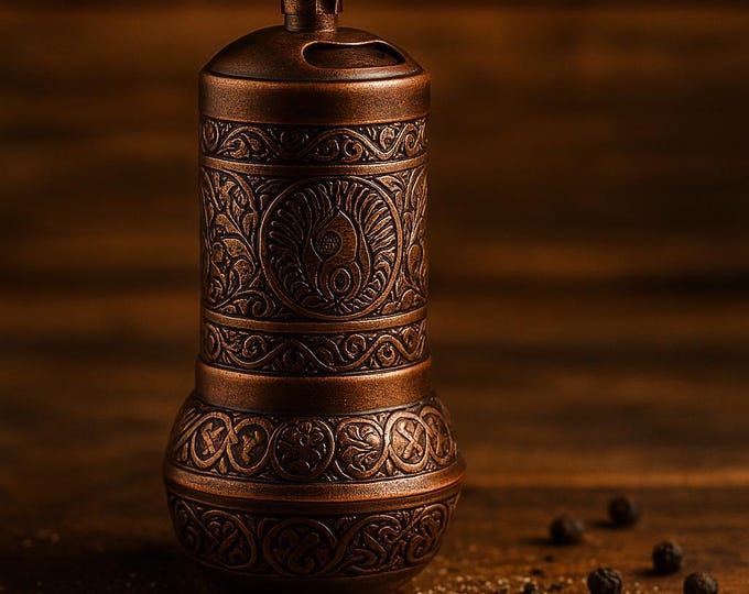 Handmade Cast Iron Spice Grinder, Rustic Kitchen Decor